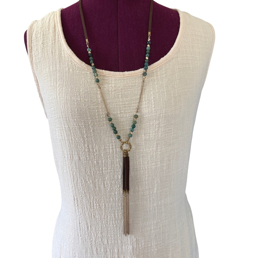 Artisan Japanese Linen Textured Sleeveless Midi Dress Natural Minimalist Tie M - Picture 4 of 11
